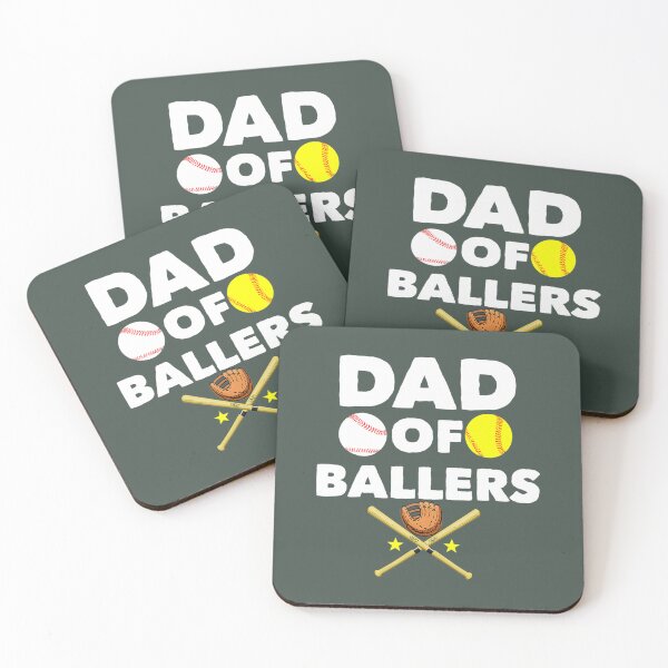 Item preview, Dad Of Ballers Bat Glove Baseball Softball USA Sports 	 		 designed and sold by harviajhinu2.