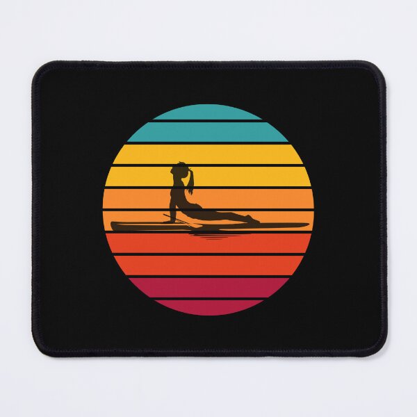 Item preview, SUP Yoga with bright retro sunset designed and sold by aliveinmiddle.