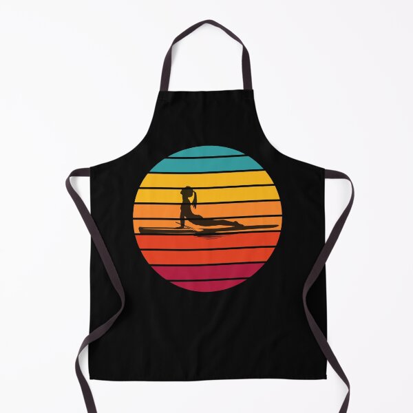 Item preview, SUP Yoga with bright retro sunset designed and sold by aliveinmiddle.