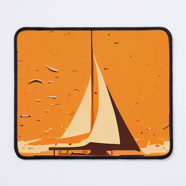 Item preview, Sailboats adrift on calm seas designed and sold by Cahlie Li.