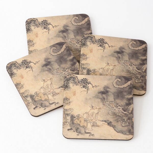 Item preview, Korean Painting Minhwa Medically Care for Dragon designed and sold by tangerinemars.