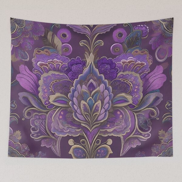 Item preview, Purple Paisley Pattern-Paisley Motif designed and sold by Tamas Das.