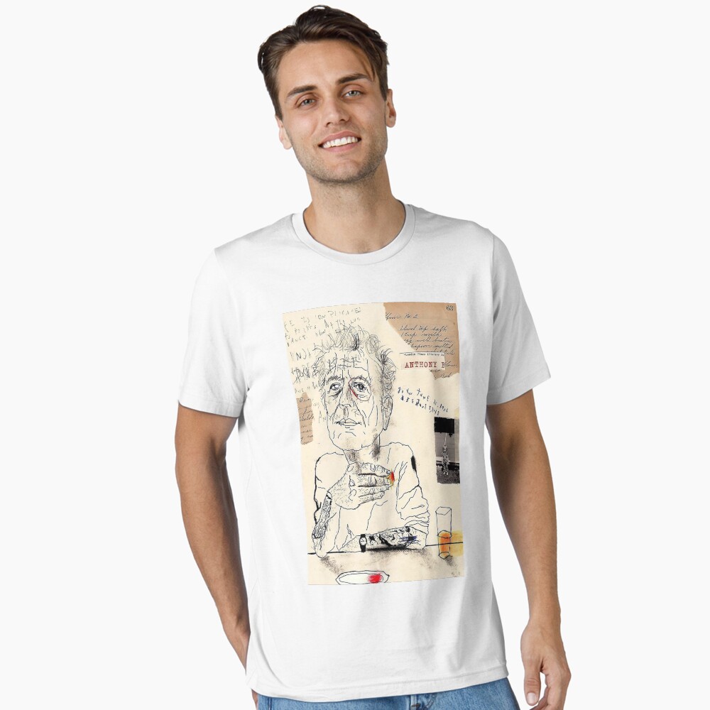 Anthony Bourdain Drinking Photographic Print