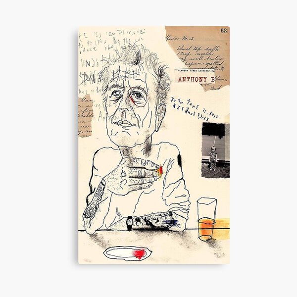 Item preview, Anthony Bourdain Drinking designed and sold by VelmaLevy.