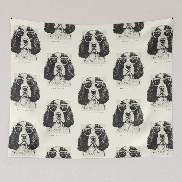 Item preview, English Springer Spaniel Digital Sketch Drawing Illustration designed and sold by rafaeltto.