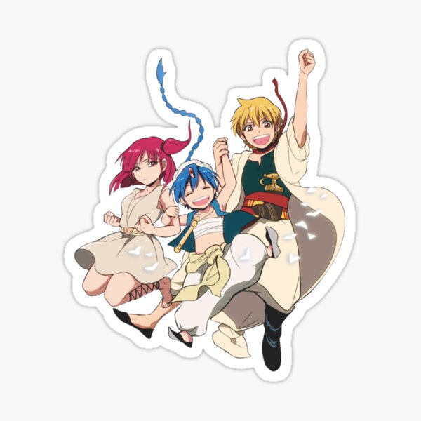 Magi The Labyrinth Of Magic Stickers for Sale