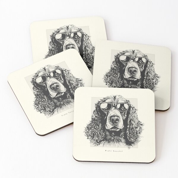 Item preview, Field Spaniel Digital Sketch Drawing Illustration designed and sold by rafaeltto.