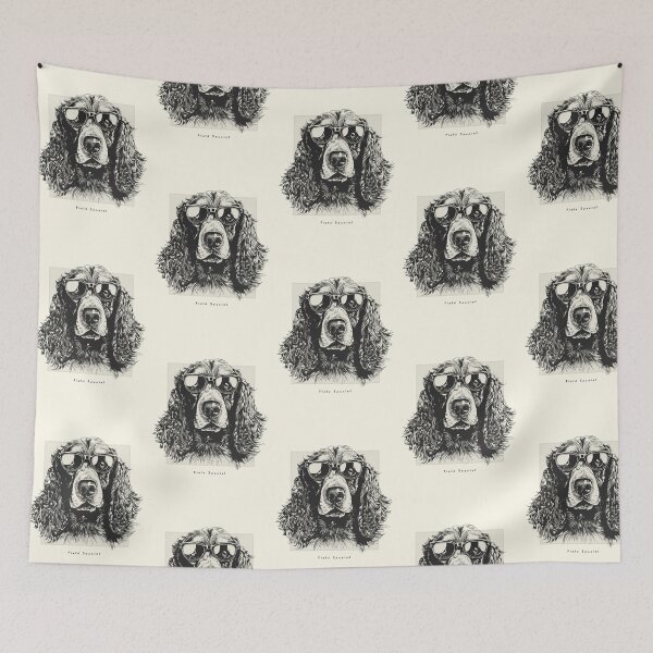 Item preview, Field Spaniel Digital Sketch Drawing Illustration designed and sold by rafaeltto.
