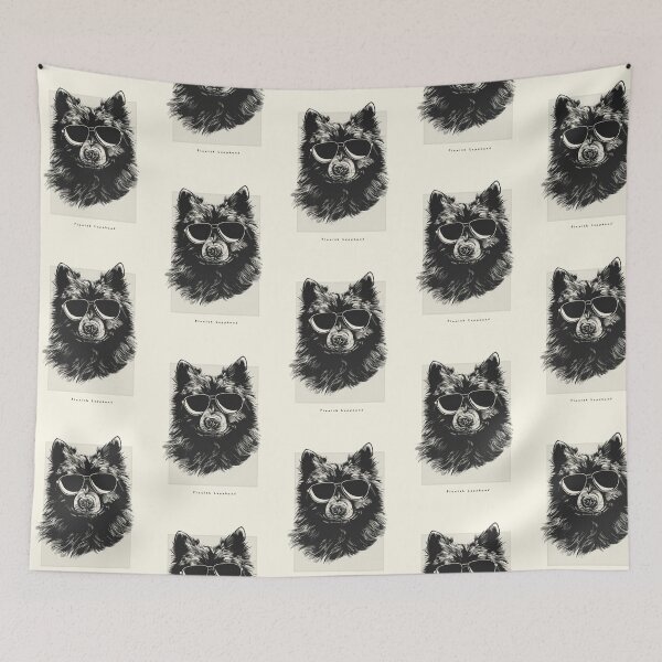 Item preview, Finnish Lapphund Digital Sketch Drawing Illustration designed and sold by rafaeltto.