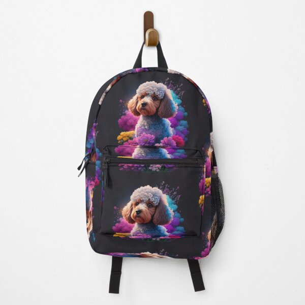 Item preview, Poodle Dog and flowers design designed and sold by Warih.