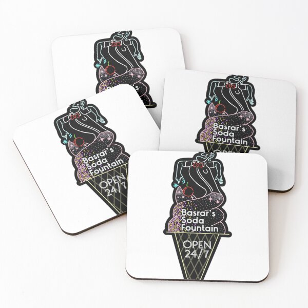 Item preview, Basrar_s Soda Fountain logo (black background) designed and sold by shartsock23.