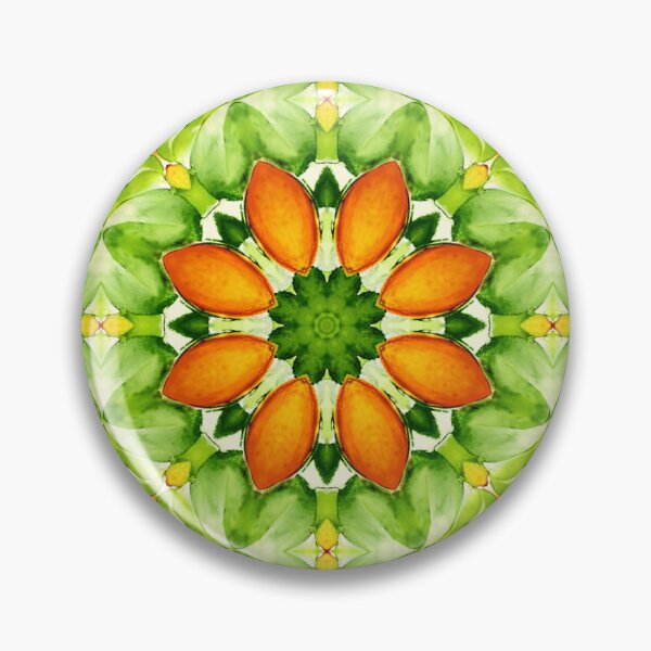 Item preview, Bright Orange Watercolour Flower Seamless Pattern on greenery designed and sold by sandhyabhagath.