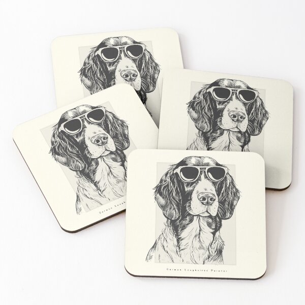 Item preview, German Longhaired Pointer Digital Sketch Drawing Illustration designed and sold by rafaeltto.
