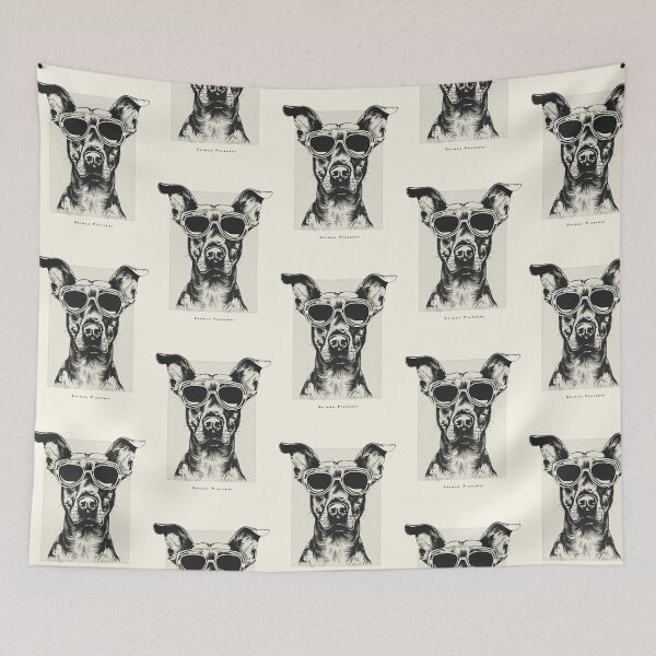 Item preview, German Pinscher Digital Sketch Drawing Illustration designed and sold by rafaeltto.