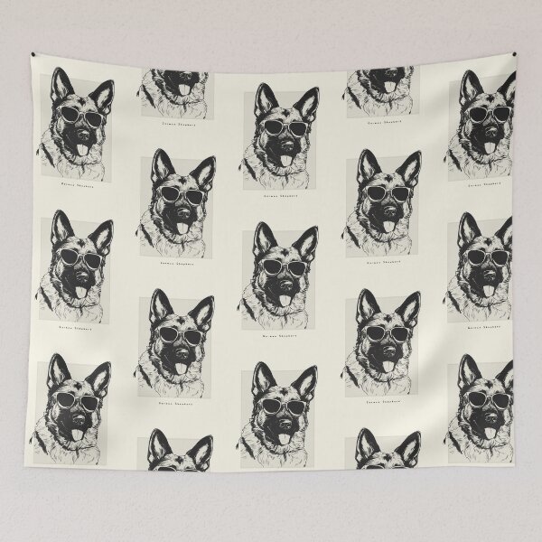 Artikelvorschau, German Shepherd Digital Sketch Drawing Illustration entworfen und verkauft von rafaeltto.