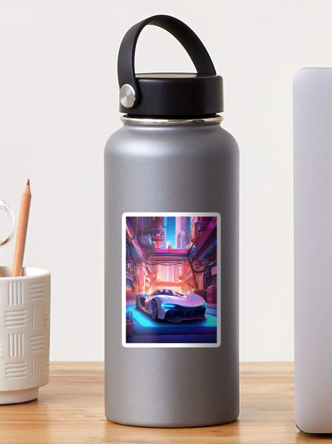 Neon Hyperdrive Slim Water Bottle