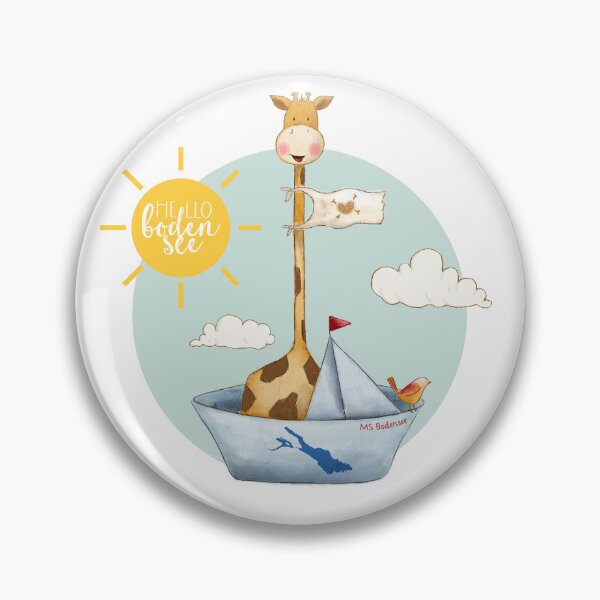 Item preview, Hello Bodensee – giraffe and bird on the high seas designed and sold by hilledesign.