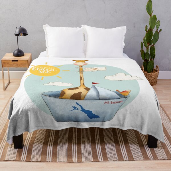 Item preview, Hello Bodensee – giraffe and bird on the high seas designed and sold by hilledesign.