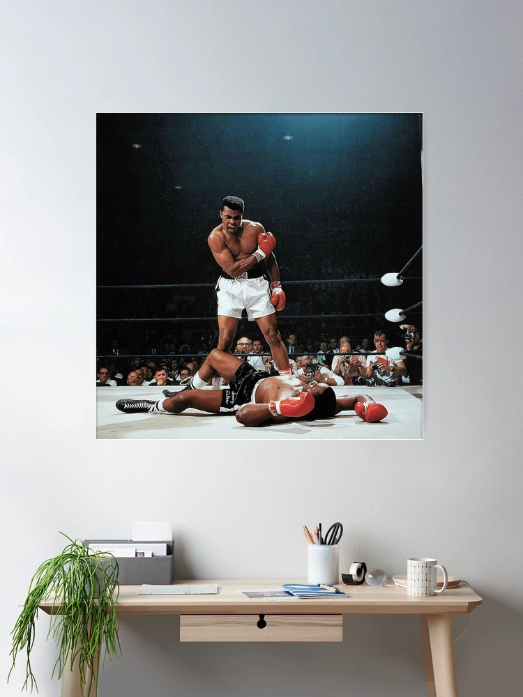 Muhammad Ali vs Sonny Liston Poster Phantom punch Hand Made | Inspire