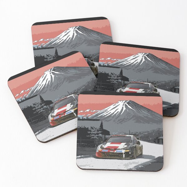 Item preview, wrc JDM GR yaris hot hatch turbo Kalle Rovanperä rally art illustration car designed and sold by cowtownCOWBOY.