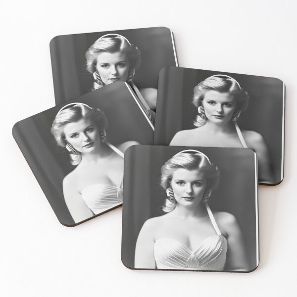 Item preview, 1950s Headphones - Classic B&W Portraits designed and sold by ROBIN MACGREGOR.