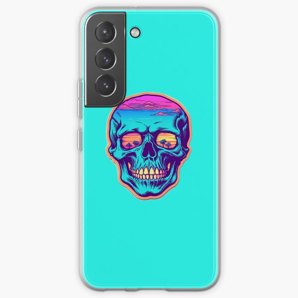 Synthwave Skull Samsung Galaxy Soft Case