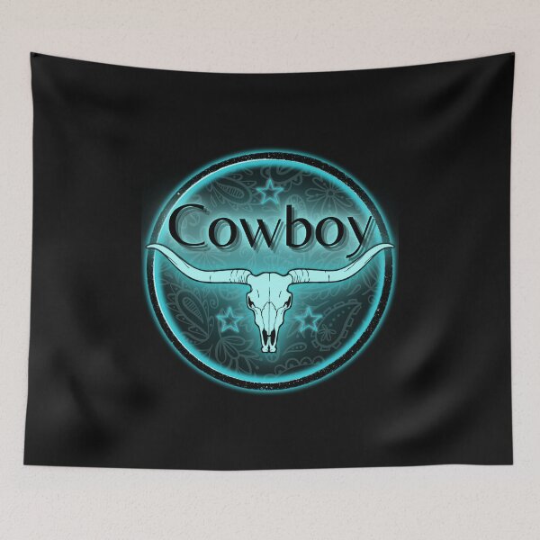 Item preview, Neon Teal Cowboy Logo designed and sold by Jeremy Martin.