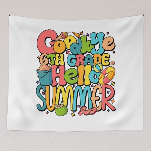 Item preview, Retro Goodbye 6th Grade Hello Summer Groovy Last Day of School designed and sold by CourtneySonner.