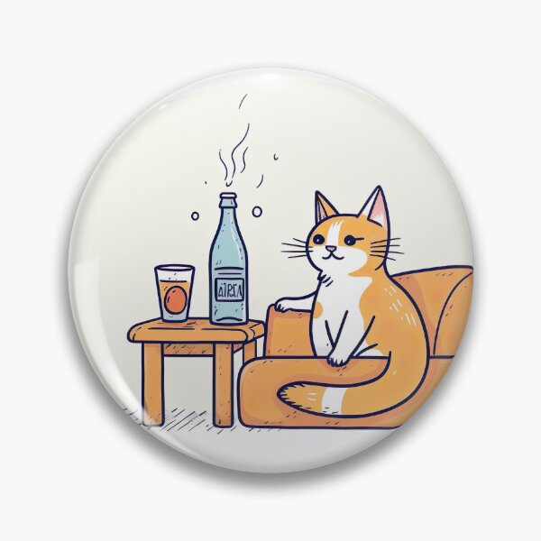 Item preview, Chilling Cat with a Drink designed and sold by Maciej Krawczyk.