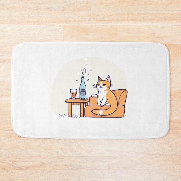 Item preview, Chilling Cat with a Drink designed and sold by Maciej Krawczyk.