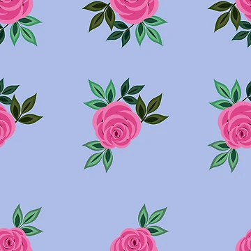 Artwork thumbnail, Pretty Roses (blue) by RiahWills