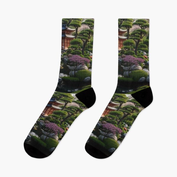 Item preview, "Traditional Japanese Garden in Hyperrealism" designed and sold by OasisOfGraphics.