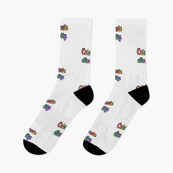 Item preview, CELEBRATE DIVERSITY colorful rainbow colors designed and sold by Inspirationmotivation.