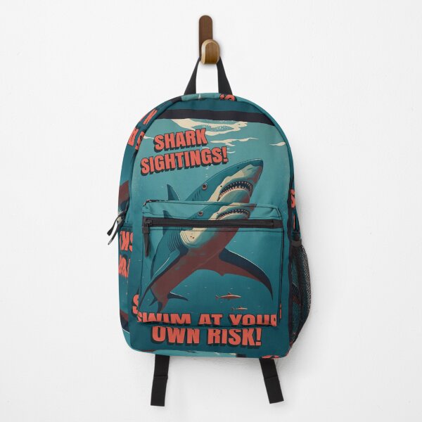 Item preview, Shark Sightings Swim At Your Own Risk designed and sold by marthaWestfield.