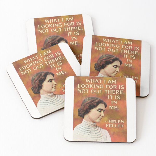 Item preview, Radical Feminist Quote - Helen Keller -What I Am Looking For Is Not Out There It Is In Me designed and sold by LethalPixieDust.
