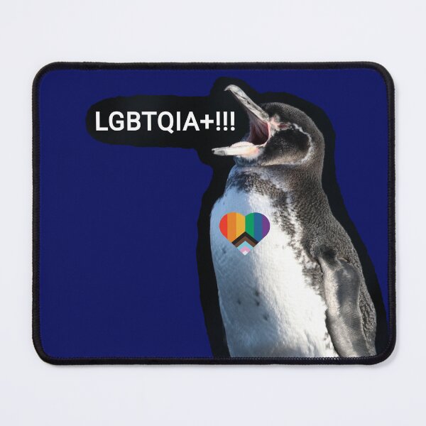 Item preview, Dark Blue #060D5B Galapagos Penguin screams LGBTQIA+ designed and sold by SBPenguins.