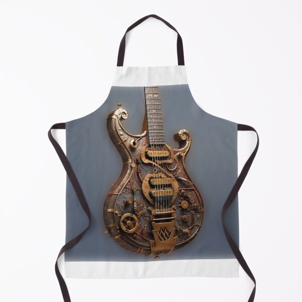 Item preview, Intricate  illustration of a Steampunk Guitar   designed and sold by Paul Fleet.