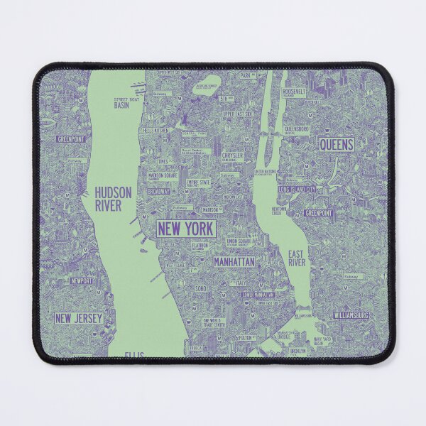 Item preview, Nyc New york city map print art poster drawing designed and sold by oliver polanski.