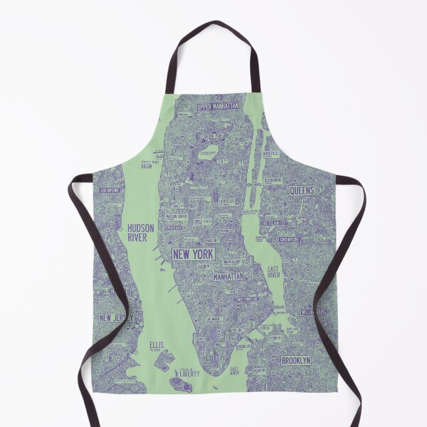 Item preview, Nyc New york city map print art poster drawing designed and sold by oliver polanski.