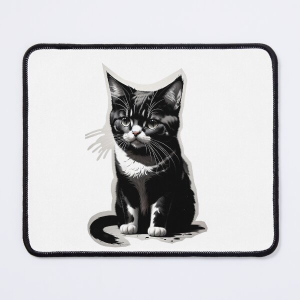 Item preview, chinese painting "adorable black and white kitten" designed and sold by Leo-Fein.