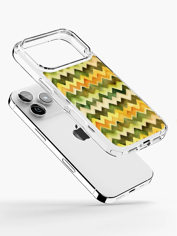 Thumbnail 2 of 5, iPhone Case, Retro Chevron Pattern designed and sold by TheThreePixels.