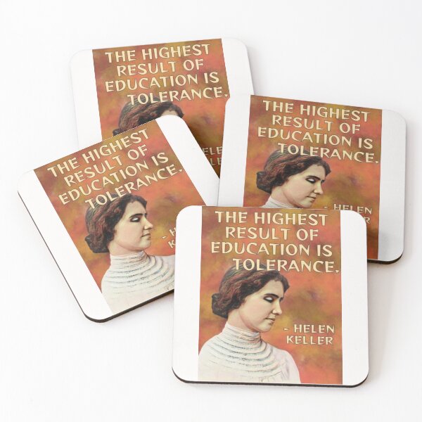 Item preview, Copy of Radical Feminist Quote - Helen Keller - The Highest Result Of Education Is Tolerance designed and sold by LethalPixieDust.