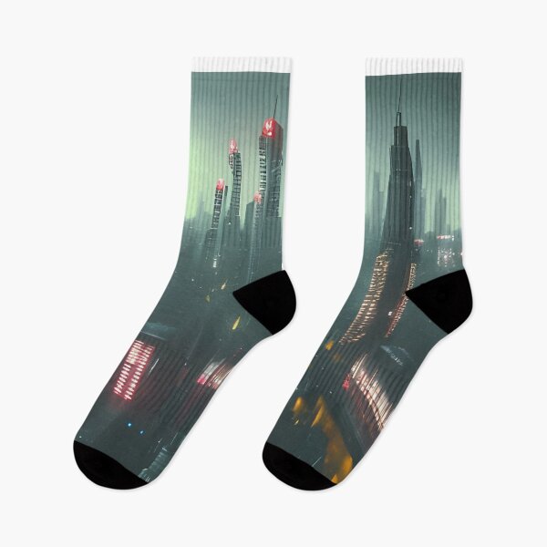Item preview, A dystopian dark city of the future designed and sold by brandway.