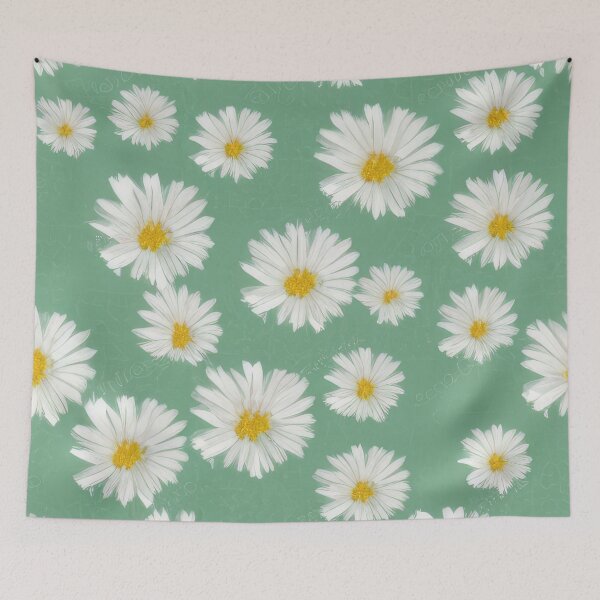 Item preview, Throw Pillow With Beautiful Daisies Painting - Spring Home Decor designed and sold by Sowari-Pillows.