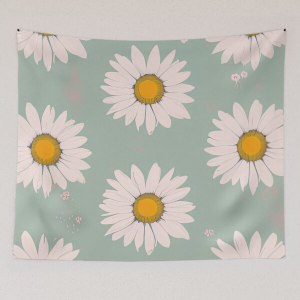 Item preview, Throw Pillow With Beautiful Daisies Painting - Spring Home Decor designed and sold by Sowari-Pillows.