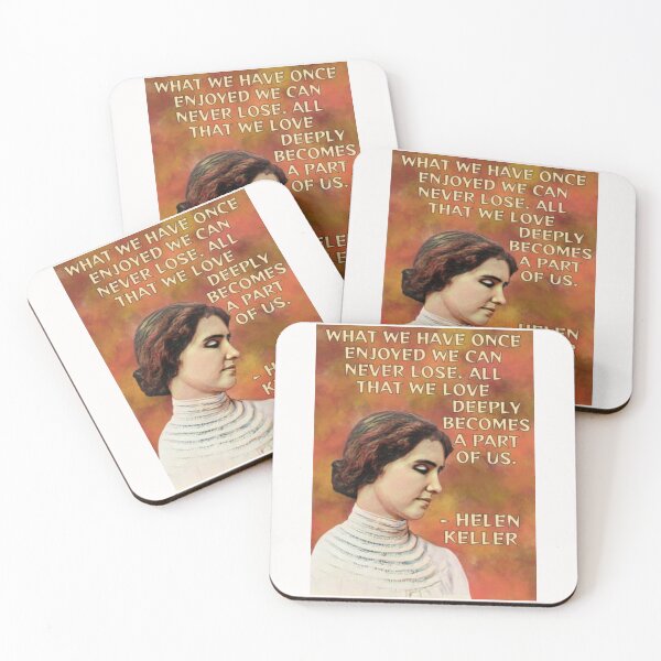 Item preview, Radical Feminist Quote - Helen Keller - What We Have Once Enjoyed We Can Never Lose All That We Love Deeply Becomes A Part Of Us designed and sold by LethalPixieDust.