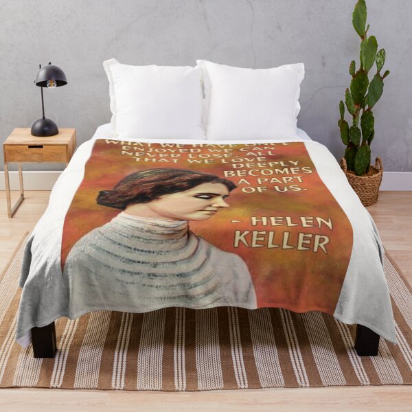 Item preview, Radical Feminist Quote - Helen Keller - What We Have Once Enjoyed We Can Never Lose All That We Love Deeply Becomes A Part Of Us designed and sold by LethalPixieDust.