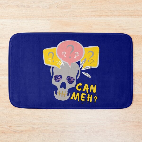 Item preview, Cute skeleton Can Meh Question Mark Singlish designed and sold by OwlCanvas.