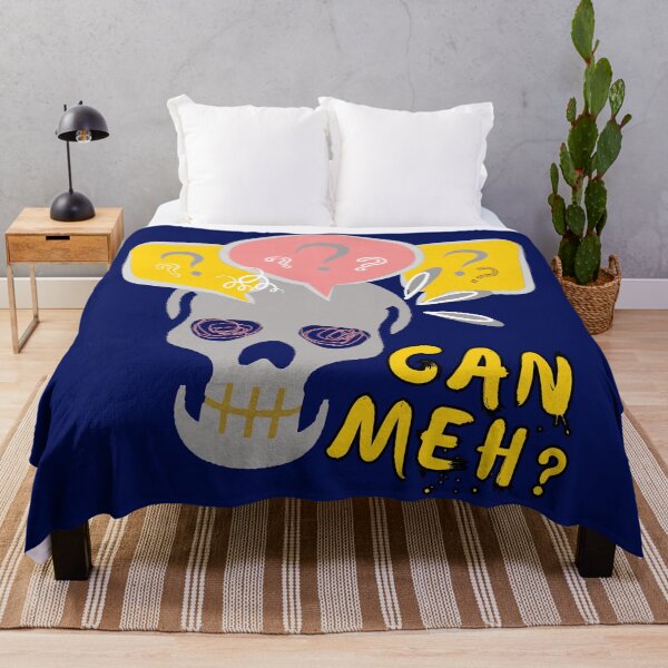 Item preview, Cute skeleton Can Meh Question Mark Singlish designed and sold by OwlCanvas.