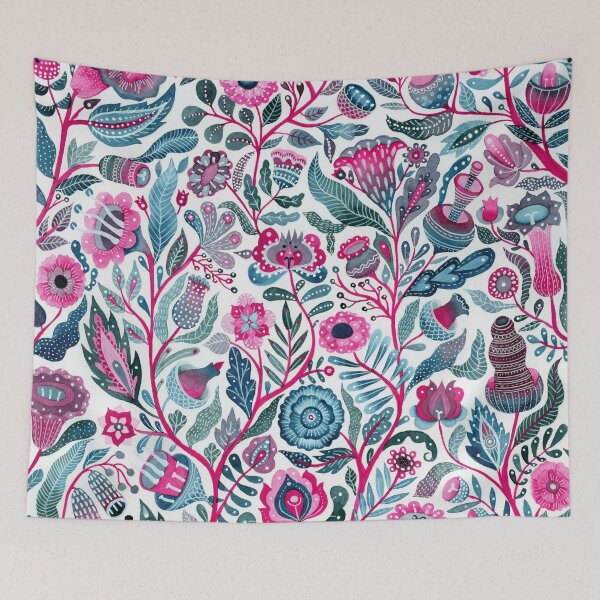 Item preview, Endlessly growing - pink and turquoise  designed and sold by zsalto.
